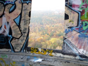 Inside Teufelsberg's listening ball